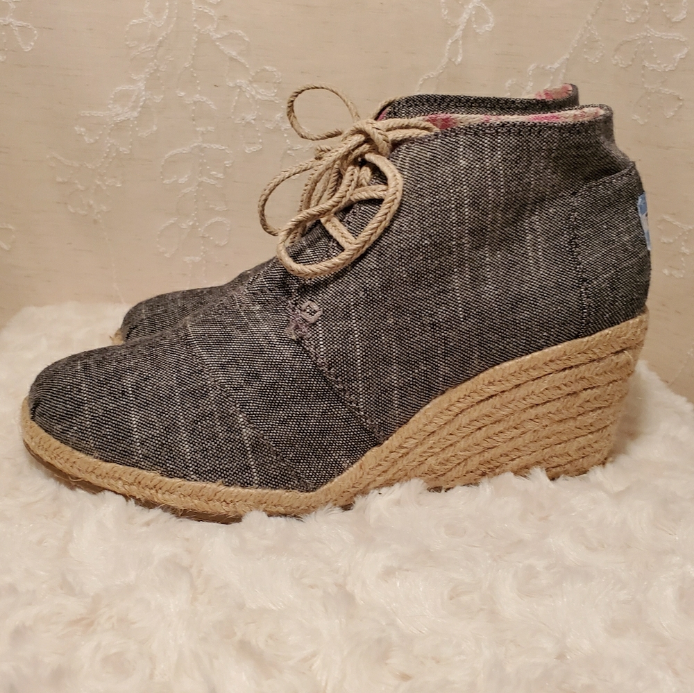 TOMS ESPADRILLE Denim Bootie
